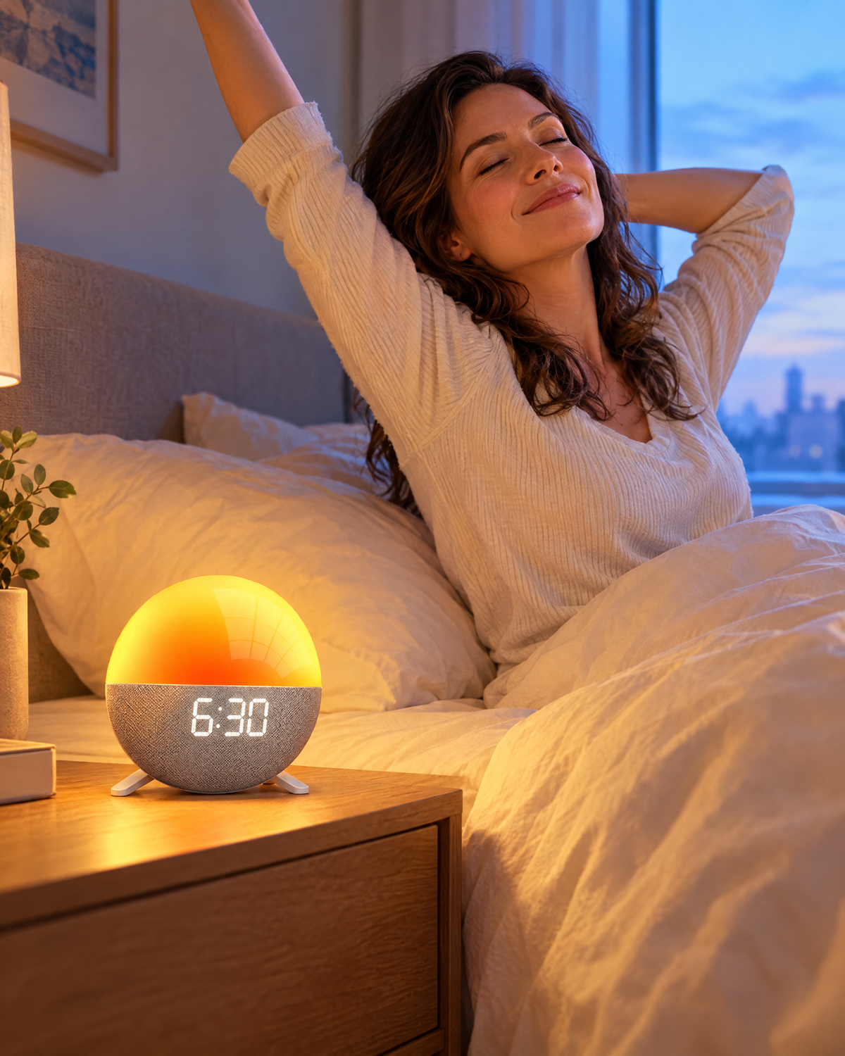Relaxing with the Sunrise Clock